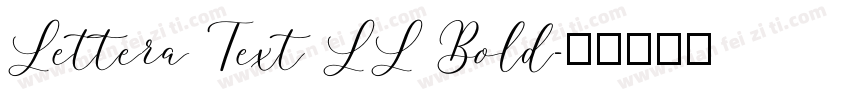 Lettera Text LL Bold字体转换